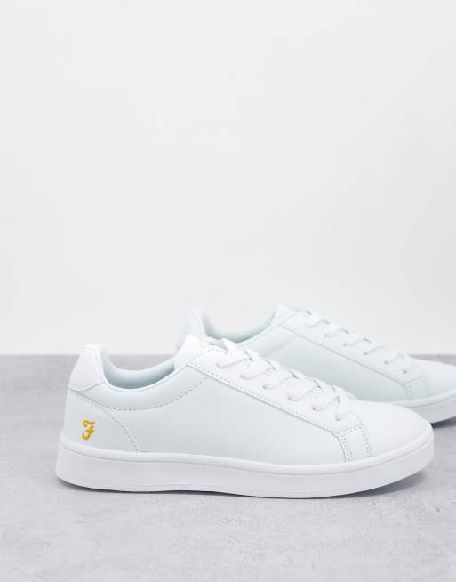 Farah – Nolan – Schlichte Sneaker in Weiß 
