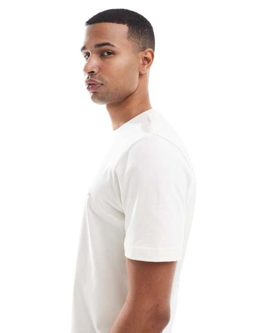 Farah - Normanton - T-shirt met print op de borst en rug in beige, 4 van 5