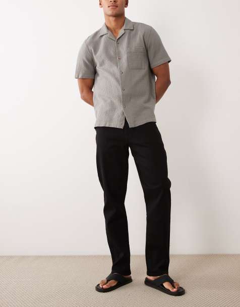 Farah - Norwood - Denim jeans met rechte pijpen in zwart - view 1
