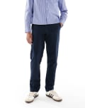 [Farah] Farah Norwood Hopsack pants in navy W30 NAVY