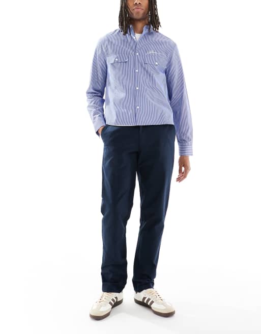 Farah norwood hopsack pants in navy , 2 of 5