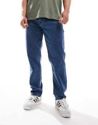 Norwood loose jeans in denim wash-Blue