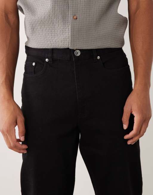Farah - Norwood - Sorte denimjeans med lige ben, 5 af 5