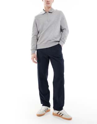 Farah Farah norwood straight fit chino trousers in navy