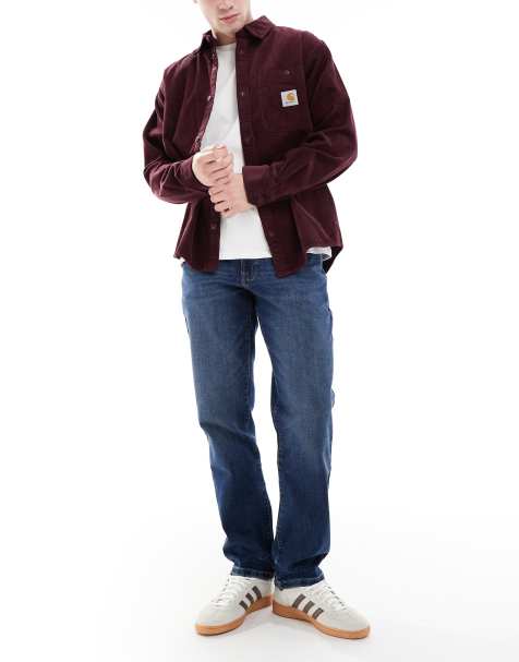 Farah norwood straight fit jeans in dark-wash blue - view 1