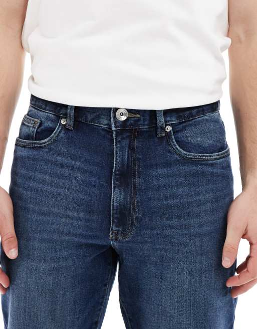 Farah Norwood straight fit jeans in darkwash blue, 5 of 5