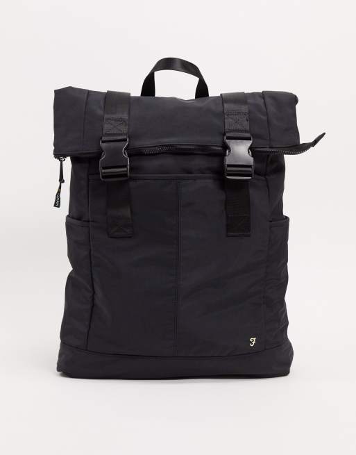 Farah nylon on sale backpack in black