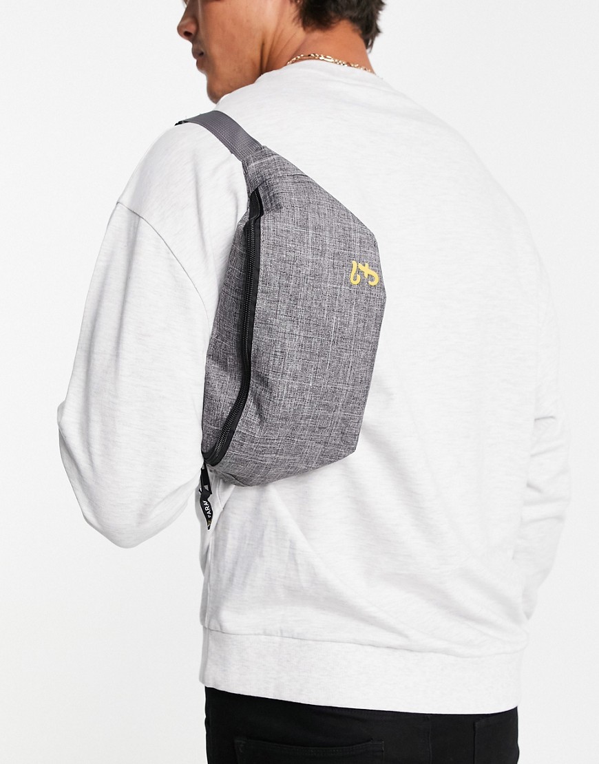 Farah nylon fanny pack in gray-Grey