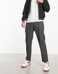 [Farah] Farah Osborne canvas regular fit pants in dark grey S Grey