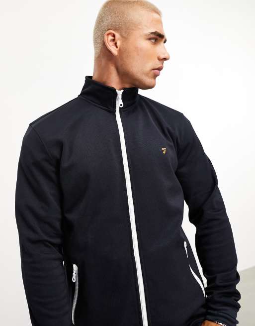 Farah Pablo full zip track top in true navy ASOS