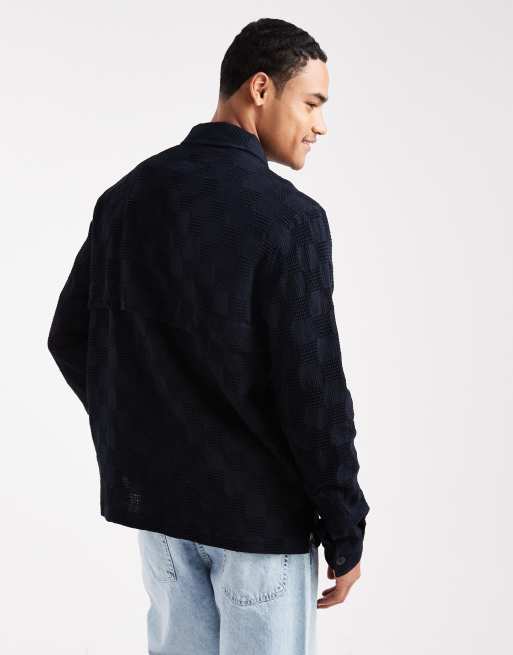 Farah - Pemberton - Camicia a maniche lunghe blu navy, 3 di 5