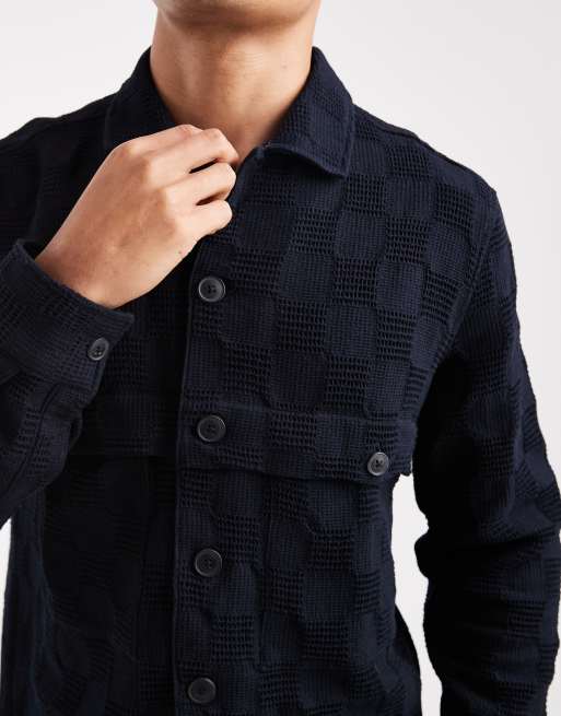 Farah - Pemberton - Camicia a maniche lunghe blu navy, 5 di 5