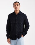 [Farah] Farah Pemberton long sleeve shirt in navy XS NAVY