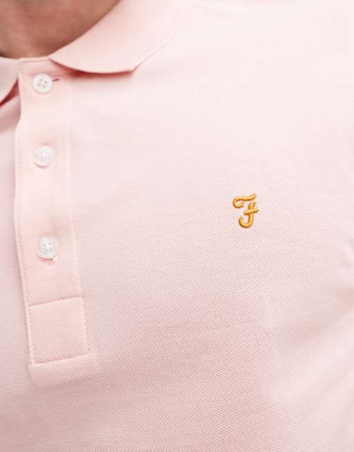Farah - Poloshirt met korte mouwen in roze, 2 van 4