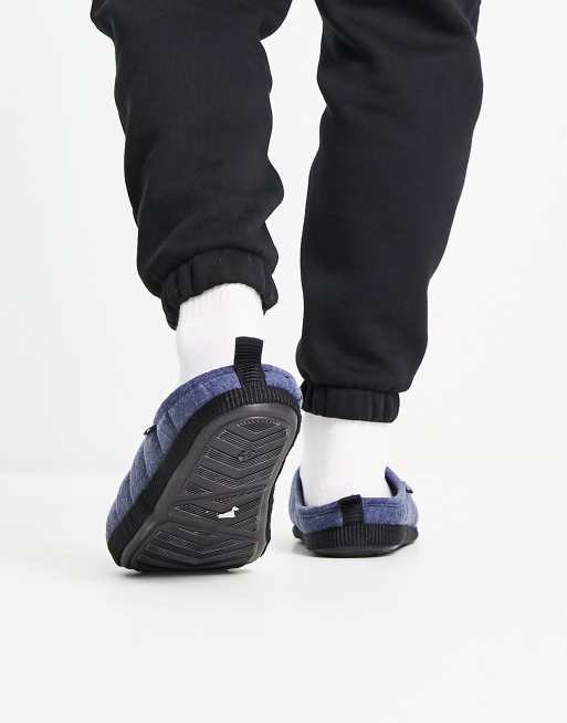 Farah puffer slipper in navy | ASOS