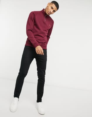 farah quarter zip sweatshirt