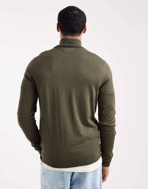 Farah - Redchurch - Maglione verde in lana merino , 3 di 5
