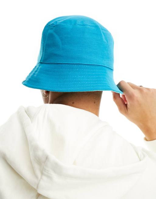 Farah reversible logo bucket hat in blue | ASOS