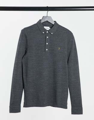 farah long sleeve polo