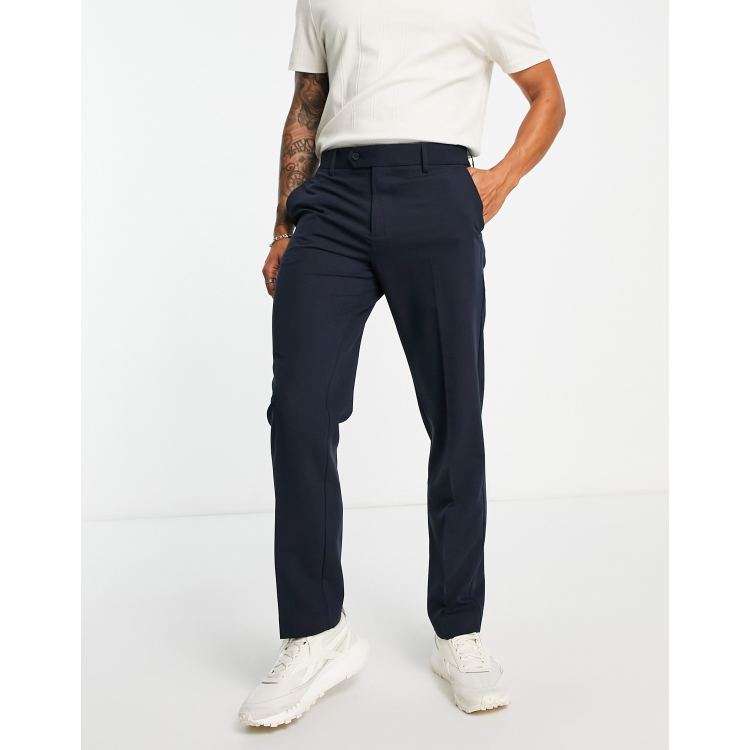 Farah Roachman regular fit smart pants in navy