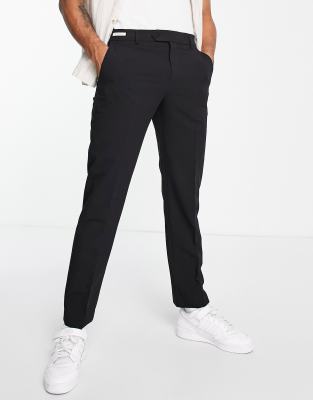 Farah Roachman regular fit smart trousers in black | ASOS