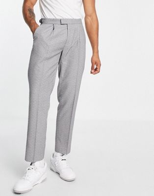 Farah Roachman regular fit smart trousers in grey