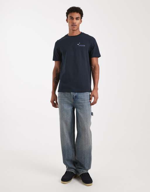 Farah – Roderick – Marinblå t-shirt med tryck, 2 av 5