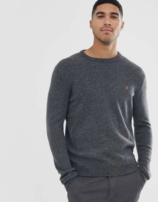 Grey hotsell farah jumper