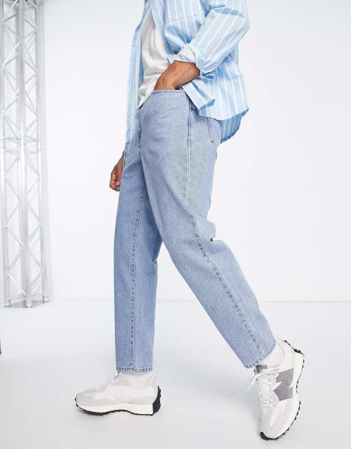 Farah – Rushmore – Schmal zulaufende Jeans in heller Waschung