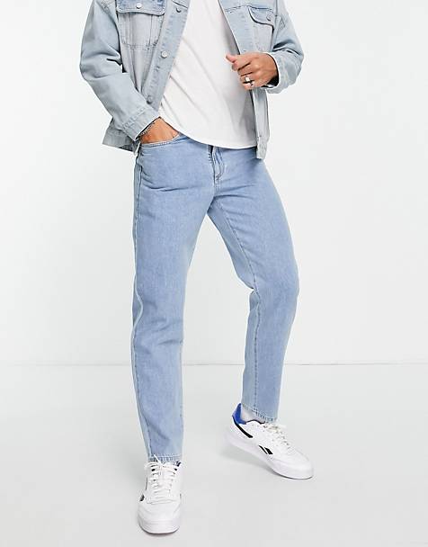 Tapered jeans with dusty tint ASOS Herren Kleidung Hosen & Jeans Jeans Tapered Jeans 