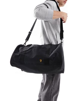 Farah mini logo holdall bag in black - ASOS Price Checker