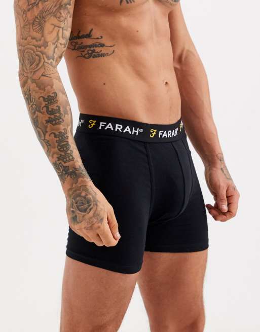 Farah Saginaw - Set van 3 boxershorts, 4 van 4