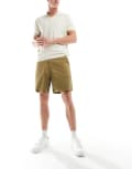 [Farah] Farah Sepel fatigue shorts in beige-Neutral L BEIGE