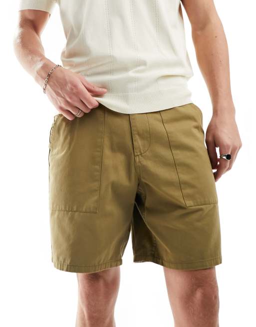 Farah sepel fatigue shorts in beige | ASOS