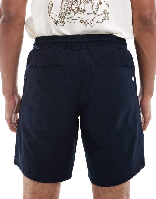 Farah - Sepel - Short in marineblauw, 5 van 5
