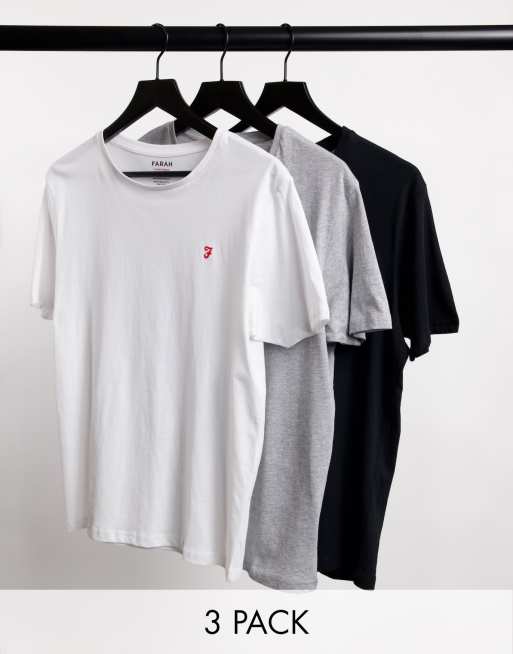 Farah - Set van 3 lounge T-shirts in multi