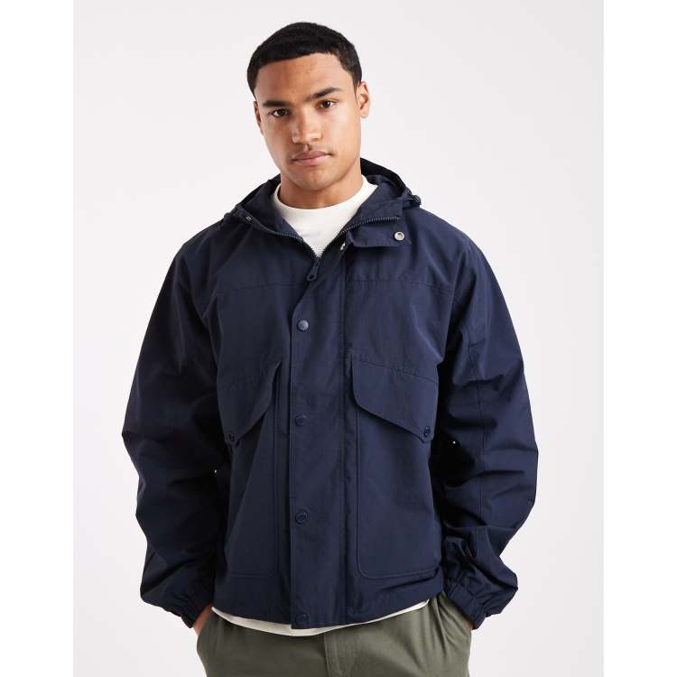 Farah Shenley hooded jacket in navy | ASOS