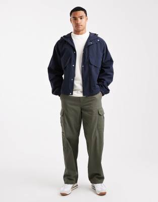 Farah Shenley Hooded Jacket In Blue