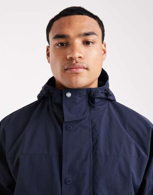 Farah shenley hooded jacket in navy | ASOS