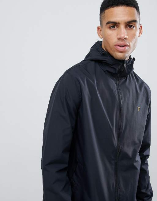 Farah Smith hooded jacket in black | ASOS