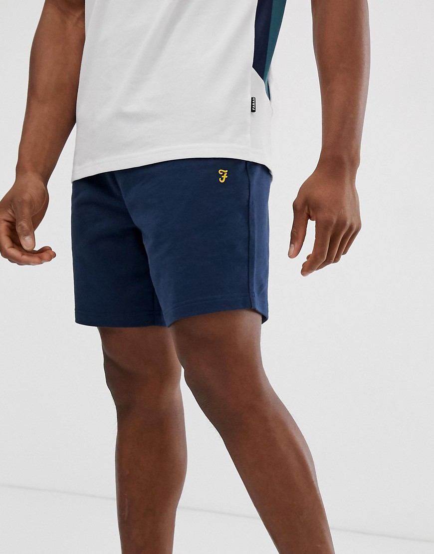 Farah Sport - Hilton - marineblå sweatshirt shorts