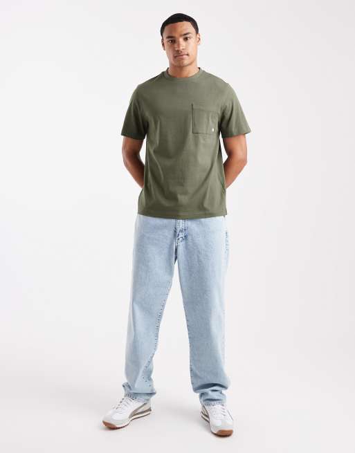 Farah Stacy pocket t-shirt in green, 2 of 5
