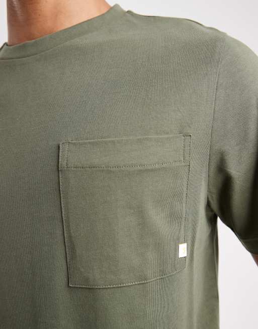 Farah Stacy pocket t-shirt in green, 5 of 5
