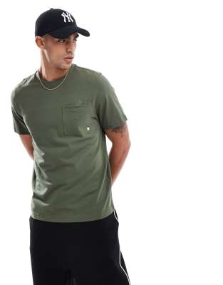 Stacy pocket T-shirt in khaki green