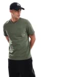 [Farah] Farah Stacy pocket t-shirt in khaki green S Green