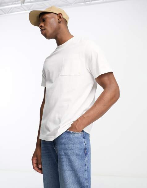 Farah Stacy pocket t-shirt in white