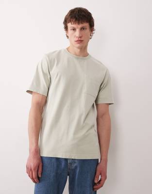 Farah Stacy Short Sleeve Garment Dye Pocket Logo T-shirt In White