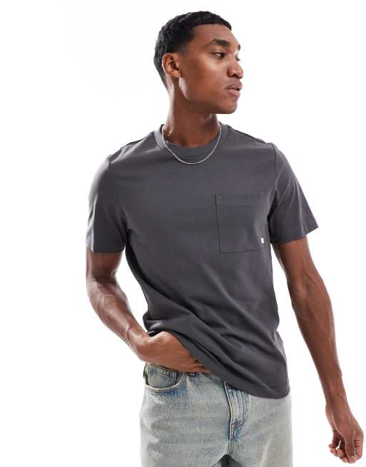 Farah - Stacy - T-shirt met zak in grijs 