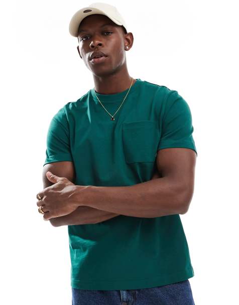 Farah - Stacy - T-shirt met zak in groen - view 1