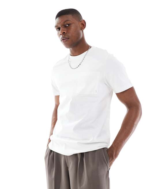 Farah - Stacy - T-shirt met zak in wit